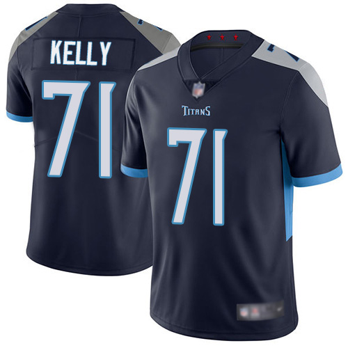 Tennessee Titans Limited Navy Blue Men Dennis Kelly Home Jersey NFL Football #71 Vapor Untouchable->women nfl jersey->Women Jersey